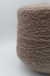 30071 Итальянская бобинная пряжа Pool Trend SRL Babyb4 80% бэби альпака, 20% PA, 400м, какао с молоком- фото2