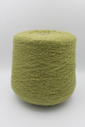 30066 Итальянская бобинная пряжа Pool Trend SRL Babyb4 80% бэби альпака, 20% PA, 400м, оливка- фото