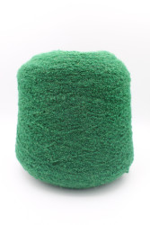 30072 Итальянская бобинная пряжа Pool Trend SRL Babyb4 80% бэби альпака, 20% PA, 400м, зелёный на чёрной основе- фото
