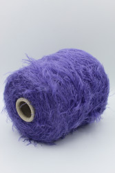 30100 Итальянская бобинная пряжа Be.Mi.Va Kong 90% кидмохер, 10% PA, сиреневый, 120м- фото3