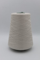 30121 Итальянская бобинная пряжа шелк 30% кашемир 70% 2800м белый тауп Cariaggi Jaipur- фото