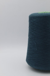 30114 Итальянская бобинная пряжа шелк 30% кашемир 70% 2800м тёмный петроль Cariaggi Jaipur- фото2