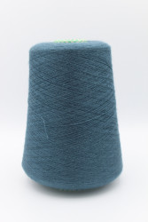 30114 Итальянская бобинная пряжа шелк 30% кашемир 70% 2800м тёмный петроль Cariaggi Jaipur- фото