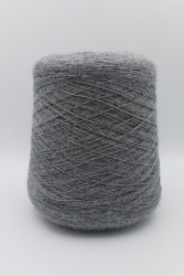 30129 Итальянская бобинная пряжа Lanificio Del Olivo Kris 35% альпака суперфайн, 35% меринос, 30% PA, 650м, серый меланж- фото