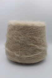 30132 Итальянская бобинная пряжа Lineapiu Bubble бэби альпака 36% экстрафайн меринос 14% полиамид 10%, акрил 40%, 450м,  бежевый- фото