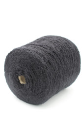 30152 Итальянская бобинная пряжа Pool Trend SRL Babyb4 80% бэби альпака, 20% PA, 400м, чёрный- фото3