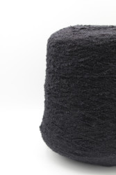 30152 Итальянская бобинная пряжа Pool Trend SRL Babyb4 80% бэби альпака, 20% PA, 400м, чёрный- фото2