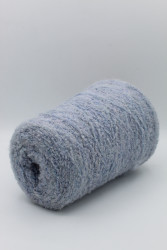 30147 Итальянская бобинная пряжа Pool Trend SRL Babyb4 80% бэби альпака, 20% PA, 400м, серо-голубой- фото3