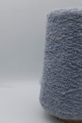 30147 Итальянская бобинная пряжа Pool Trend SRL Babyb4 80% бэби альпака, 20% PA, 400м, серо-голубой- фото2