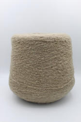 30156 Итальянская бобинная пряжа Pool Trend SRL Babyb4 80% бэби альпака, 20% PA, 400м, зеленовато-бежевый- фото