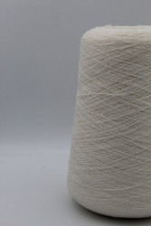 30162 Итальянская бобинная пряжа букле меринос 80%, полиамид 20%, 1500м белый Zegna Baruffa Tonic- фото2