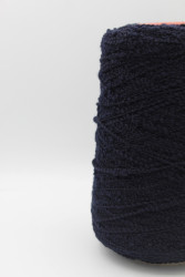 30172 Итальянская бобинная пряжа  меринос 100%, 240м чёрно-синий Zegna Baruffa Blaze- фото2