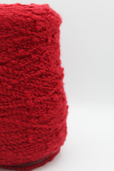 30174 Итальянская бобинная пряжа букле кашемир 10% меринос 82% полиамид 8% , 150м насыщенный красный Filati Naturale Siberia- фото2