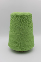 30175 Итальянская бобинная пряжа для вязания меринос 100%, салатовый,  1400м, Grignasco Eretange- фото