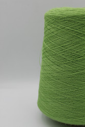 30175 Итальянская бобинная пряжа для вязания меринос 100%, салатовый,  1400м, Grignasco Eretange- фото2