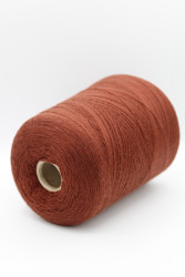 30179 Итальянская бобинная пряжа для вязания меринос 100%, тёмный терракотовый,  1500м, Zegna Baruffa Cashwool- фото3