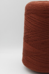 30179 Итальянская бобинная пряжа для вязания меринос 100%, тёмный терракотовый,  1500м, Zegna Baruffa Cashwool- фото2