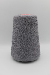 30182 Итальянская бобинная пряжа для вязания меринос 100%, серый меланж ,  1500м, Zegna Baruffa Cashwool- фото