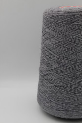 30182 Итальянская бобинная пряжа для вязания меринос 100%, серый меланж ,  1500м, Zegna Baruffa Cashwool- фото2