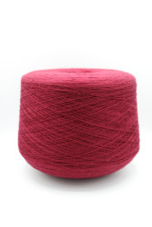 30181 Итальянская бобинная пряжа для вязания меринос 100%, винный ,  1500м, Zegna Baruffa Cashwool- фото