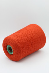 30176 Итальянская бобинная пряжа для вязания меринос 100%, грейпфрут,  1500м, Zegna Baruffa Cashwool- фото3