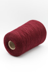 30180 Итальянская бобинная пряжа для вязания меринос 100%, винный тёмный,  1500м, Zegna Baruffa Cashwool- фото3
