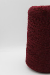 30180 Итальянская бобинная пряжа для вязания меринос 100%, винный тёмный,  1500м, Zegna Baruffa Cashwool- фото2