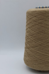 30178 Итальянская бобинная пряжа для вязания меринос 100%, бежевый,  1500м, Zegna Baruffa Cashwool- фото2