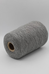 30187 Итальянская бобинная пряжа для вязания меринос 100%, серый меланж,  1500м, Millefili Fantasique- фото3