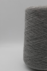 30187 Итальянская бобинная пряжа для вязания меринос 100%, серый меланж,  1500м, Millefili Fantasique- фото2