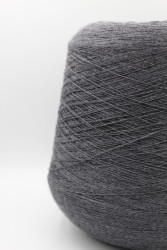 30195 Итальянская бобинная пряжа для вязания меринос 100%, тёмно-серый меланж,  1500м, Zegna Baruffa Cashwool- фото2