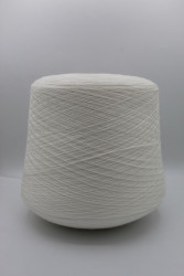 30200 Итальянская бобинная пряжа для вязания меринос 100%, белый,  1500м, Tollegno-Harmony- фото