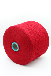 30197 Итальянская бобинная пряжа для вязания меринос 100%, бордово-красный,  1500м, Zegna Baruffa Cashwool- фото3