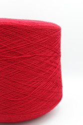 30197 Итальянская бобинная пряжа для вязания меринос 100%, бордово-красный,  1500м, Zegna Baruffa Cashwool- фото2