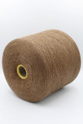 30192 Итальянская бобинная пряжа для вязания меринос 100%, светло-коричневый меланж,  1500м, Zegna Baruffa Cashwool- фото3