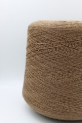 30192 Итальянская бобинная пряжа для вязания меринос 100%, светло-коричневый меланж,  1500м, Zegna Baruffa Cashwool- фото2