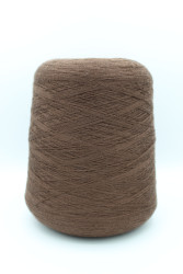 30194 Итальянская бобинная пряжа для вязания меринос 100%, шоколадный коричневый,  1500м, Zegna Baruffa Cashwool- фото