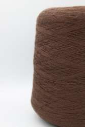 30194 Итальянская бобинная пряжа для вязания меринос 100%, шоколадный коричневый,  1500м, Zegna Baruffa Cashwool- фото2