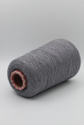30199 Итальянская бобинная пряжа для вязания меринос 100%, серый меланж,  1500м, Tollegno-Harmony- фото3