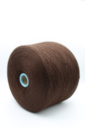 30196 Итальянская бобинная пряжа для вязания меринос 100%, тёмно-коричневый,  1500м, Zegna Baruffa Cashwool- фото3