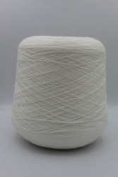 30191 Итальянская бобинная пряжа для вязания меринос 100%, белый,  1500м, Zegna Baruffa Cashwool- фото