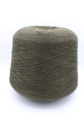 30201 Итальянская бобинная пряжа для вязания меринос 100%, оливковый меланж,  1500м, Tollegno-Harmony- фото