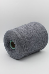 30193 Итальянская бобинная пряжа для вязания меринос 100%, серый меланж,  1500м, Zegna Baruffa Cashwool- фото3