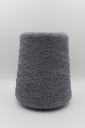 30193 Итальянская бобинная пряжа для вязания меринос 100%, серый меланж,  1500м, Zegna Baruffa Cashwool- фото