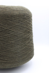 30201 Итальянская бобинная пряжа для вязания меринос 100%, оливковый меланж,  1500м, Tollegno-Harmony- фото2