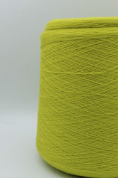 30198 Итальянская бобинная пряжа для вязания меринос 100%, жёлто-салатовый,  2400м, Zegna Baruffa Cashwool- фото2