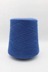 30212 Итальянская бобинная пряжа для вязания меринос 100%, синий роял,  2400м, Botto Jiuzeppe Slowool Light- фото