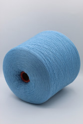 30214 Итальянская бобинная пряжа для вязания меринос 100%, голубой,  3000м, Zegna Baruffa Millenium- фото3