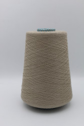 30224 Итальянская бобинная пряжа для вязания меринос 100%, серо-бежевый,  3000м, Cariaggi Antilope- фото