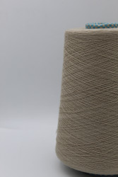 30224 Итальянская бобинная пряжа для вязания меринос 100%, серо-бежевый,  3000м, Cariaggi Antilope- фото2